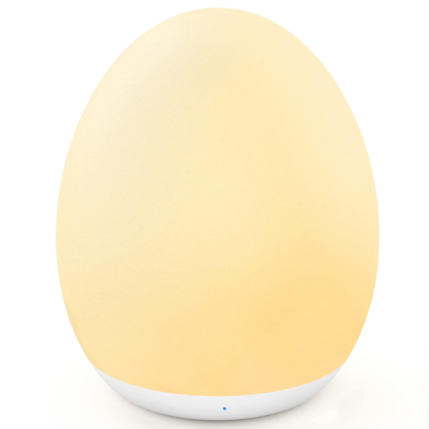 MediAcous Night Light for Kids Baby, Egg Light for Nursery, 7 Colors Changing & Stepless Dimming, Soft Silicone Touch Night Lamp with 1 Hour Timer, Rechargeable Nursery Night for Breastfeeding