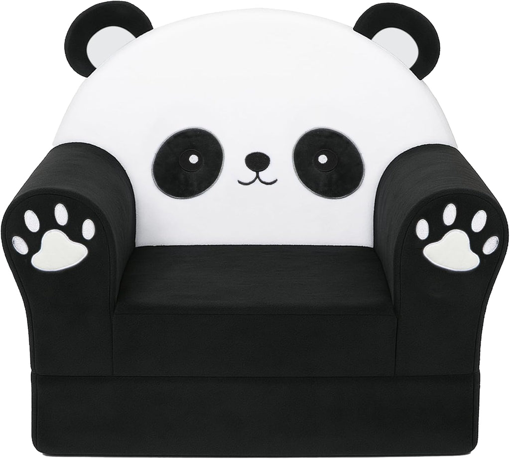 MONKISS Cute Toddler First Chair, Kids' Armchairs, Mini Couch for Baby, Panda, 1~2.5 Years Old