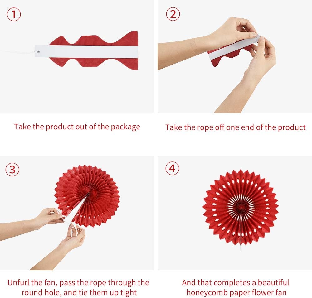 BEISHIDA Black Purple White Hanging Honeycomb Round Paper Fans Decoration Set for New Year Baby Shower Halloween Birthday Wedding Photo Booth Backdrops Anniversary Paper Party Supplies 11packs