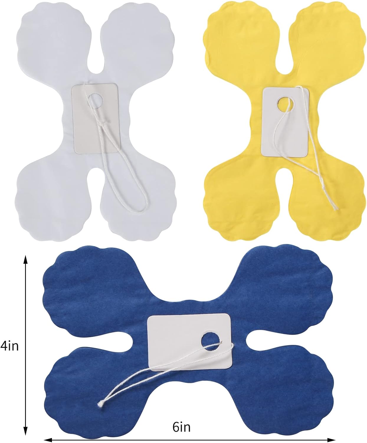 Navy-Blue White-Yellow Party-Decorations Streamers Garland - 12pcs 4-Leaf Clover Paper Streamer,Graduation Wedding Birthday Baby Bridal Shower Banners Decor