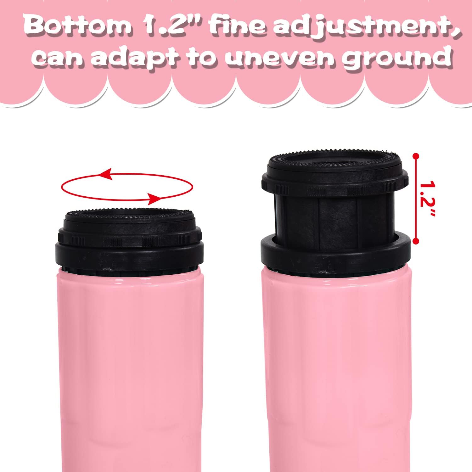 Children's Table and Chair Set Suitable for Boys and Girls Age 2-12 Height Adjustable Table top Can be Painted with 6 Seats Suitable for Family Learning Daily use (Pink)