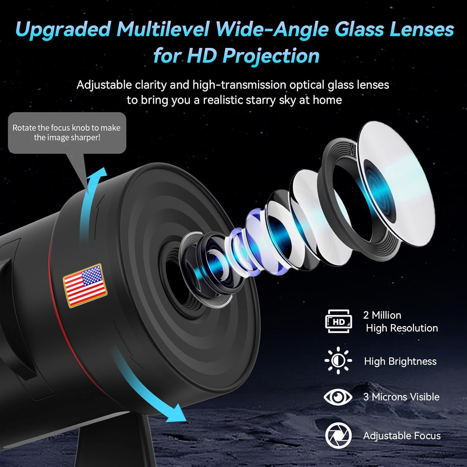 Galaxy Projector with White Noise Sound Machine 28 Soothing Sounds Memory Function Sleeping Timer Star Light Planetarium Projector with Starry Sky Space Solar System Moon Nebula for Adults Baby Kids