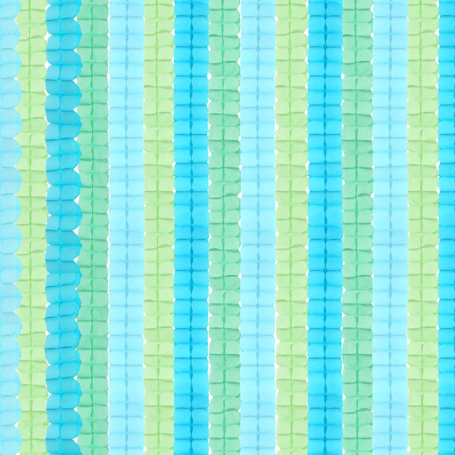 Blue-Green Party-Decorations Streamers Garland - 157Ft Four-Leaf Clover Hanging Banner, Jungle Theme Party Supplies Spring Summer Birthday Baby Bridal Shower Decor Hugtmr