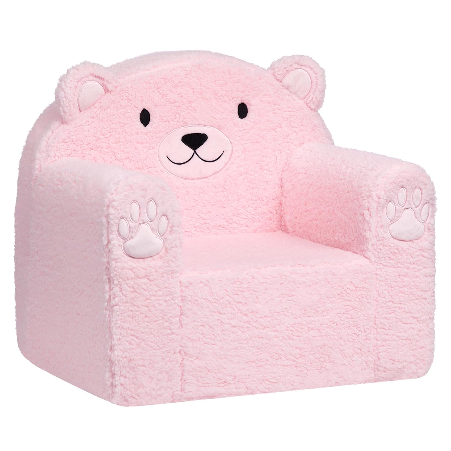 ALIMORDEN Animal Series Kid's Chair, Ultra-Soft Comfy Foam Filled Toddler Sofa Chair, Cute Animal-Shaped Design Toddler Couch, Lightweight Birthday for Baby Boys & Girls (Pink Bear)