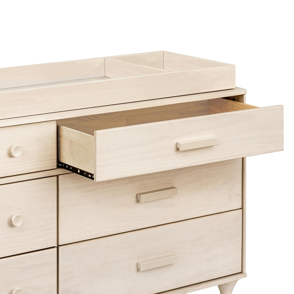 Babyletto Lolly 6-Drawer Assembled Double Dresser in Washed Natural, Greenguard Gold Certified