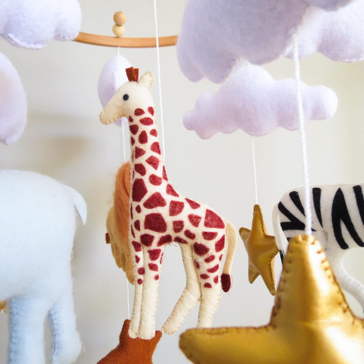 Safari Mobile for Crib Safari Baby Crib Mobile for Boys Girls Animal Baby Mobile for Crib Nursery Mobile for Bassinet