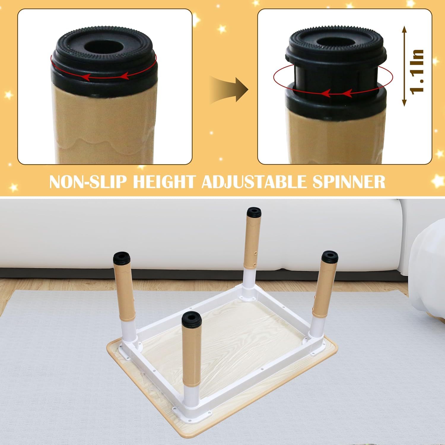 Kids Table and 4 Chairs Set with Graffiti Desktop, Toddler Furniture Set, Non-Slip, Table Children Study Desk, Dining Table, Height Adjustable Desk, Painting Desktop for Kids (31.5x23.6Inch)