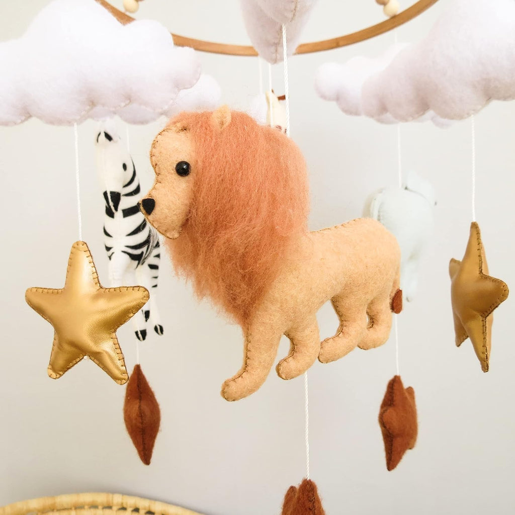 Safari Mobile for Crib Safari Baby Crib Mobile for Boys Girls Animal Baby Mobile for Crib Nursery Mobile for Bassinet