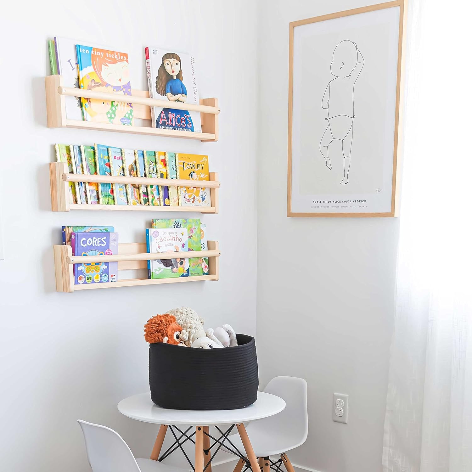 OrganiHaus Woven Storage Baskets for Organizing, Cotton Rope Organizer Bins for Shelves, Closet & Nursery, Dog Toy Basket, Decorative Bins for Toys, Towels & Books - 15x10x9, Black