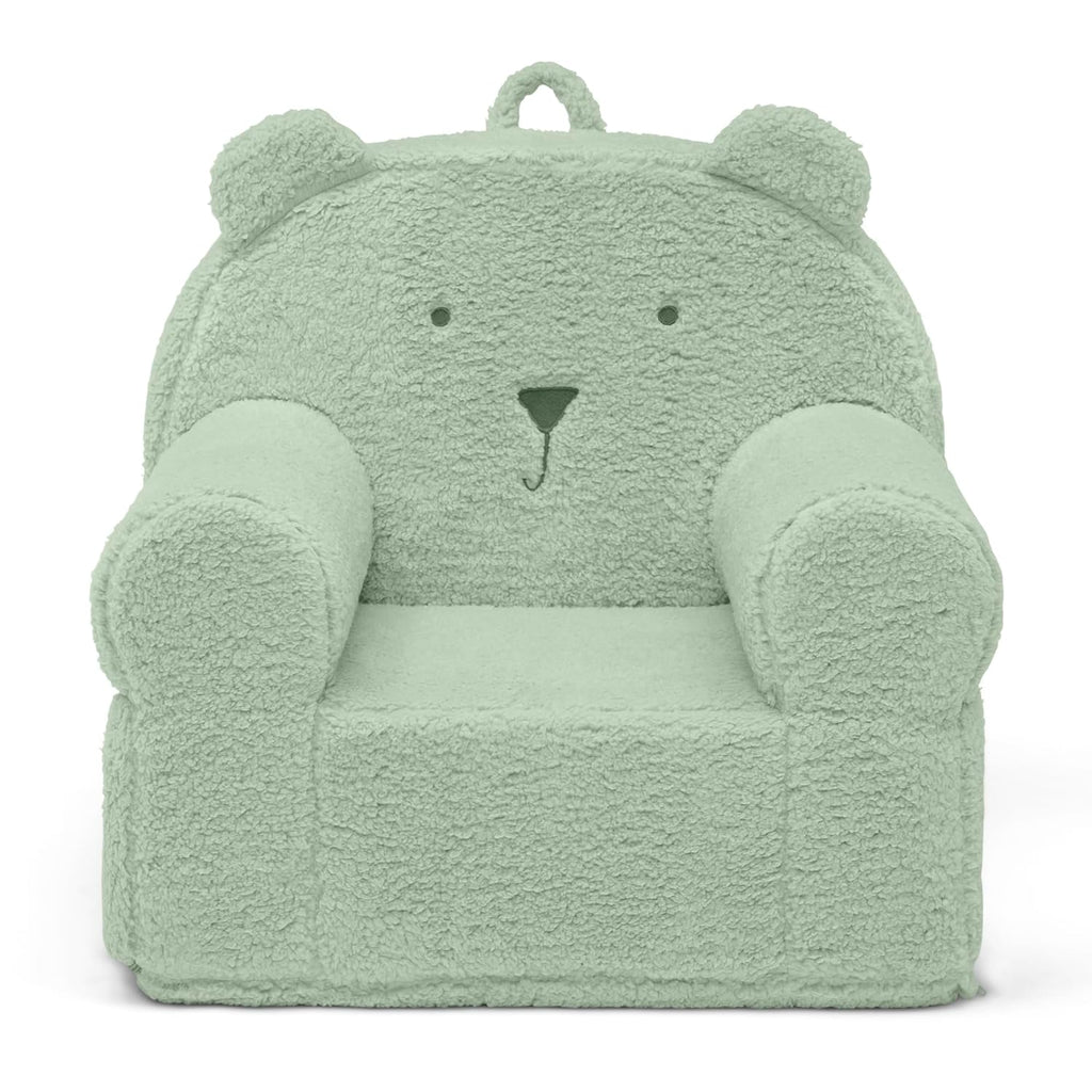 Delta Children babyGap Sherpa Bear Chair - Greenguard Gold Certified, Sage