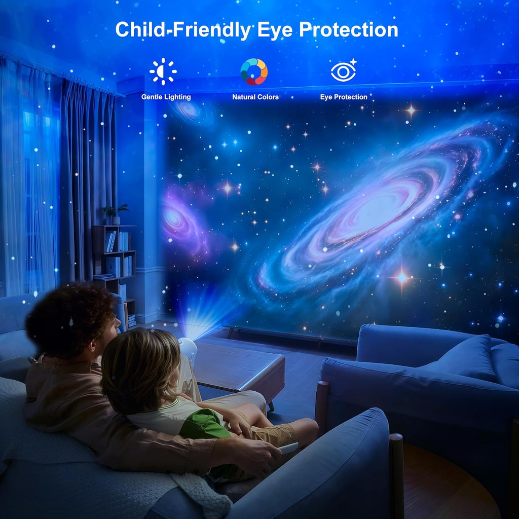 Brizled 3D Galaxy Projector, 4K Glasses-Free 3D Holographic Projector with 90+ Dynamic Themes, Star Light with Stereo Bluetooth Speaker, Remote Nebula Night Light for Room Halloween Christmas Decor