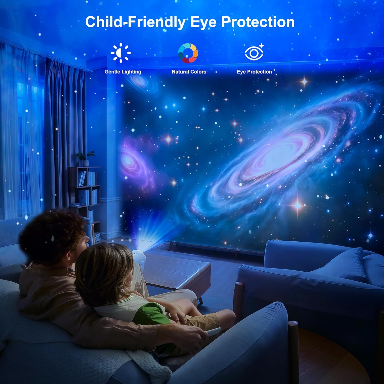 Brizled 3D Galaxy Projector, 4K Glasses-Free 3D Holographic Projector with 90+ Dynamic Themes, Star Light with Stereo Bluetooth Speaker, Remote Nebula Night Light for Room Halloween Christmas Decor