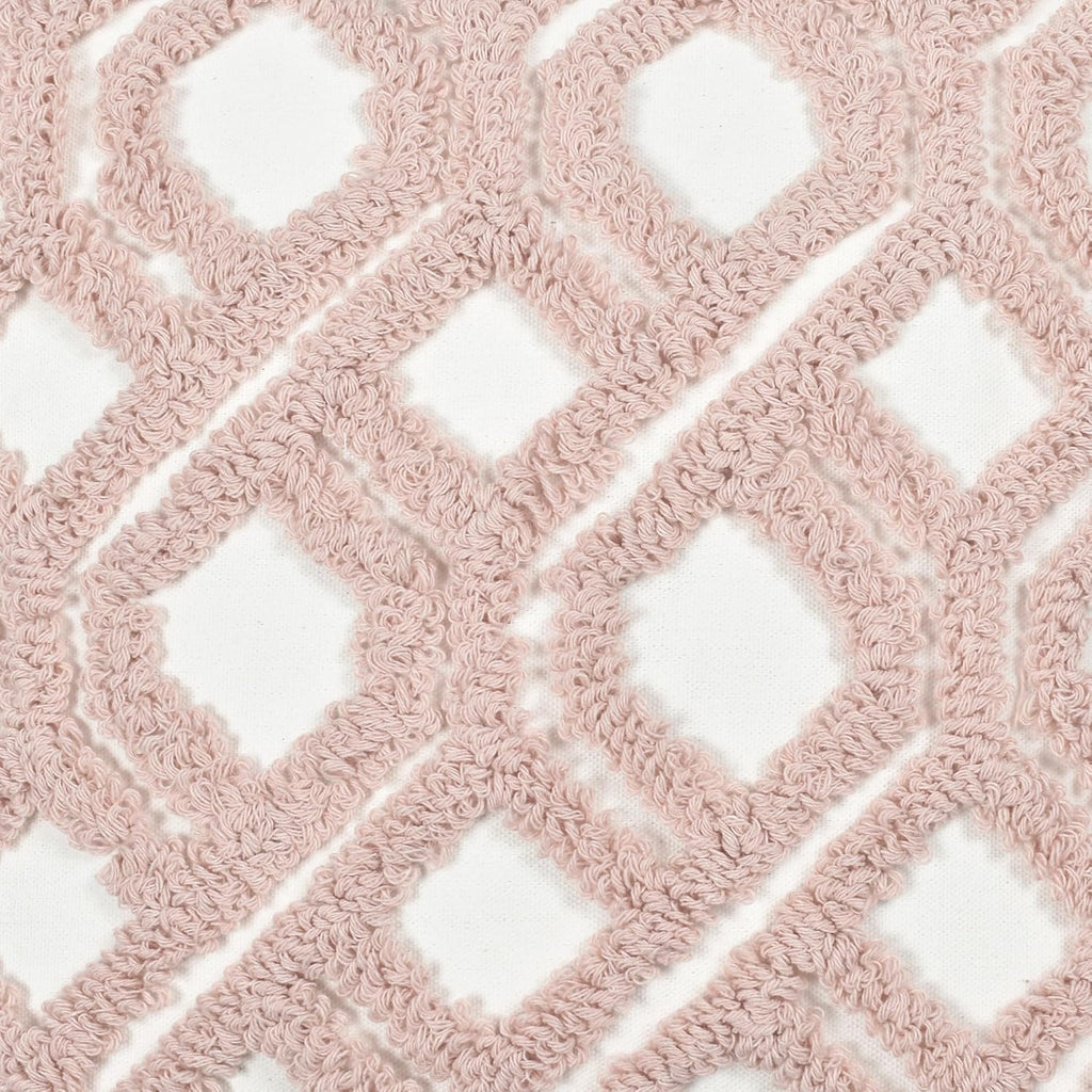 Boho Pillow Covers 18X18 Inch Boho Tufted Throw Pillow Covers Decorative Tassels Cushion Cover Farmhouse Pillow Case for Couch Sofa Bed Living Room Bedroom, Blush