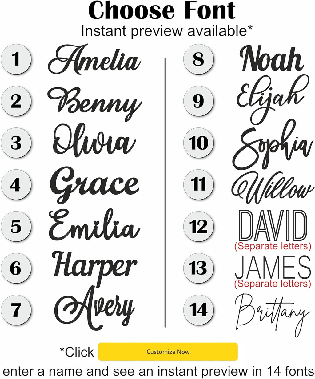 Wooden Name Signs for Nursery Custom Baby Name Sign for Wall Name Signs Personalized Custom Name Sign for Nursery Name Wall Decor Personalized Name Signs for Kids Room (Single Name Sign)