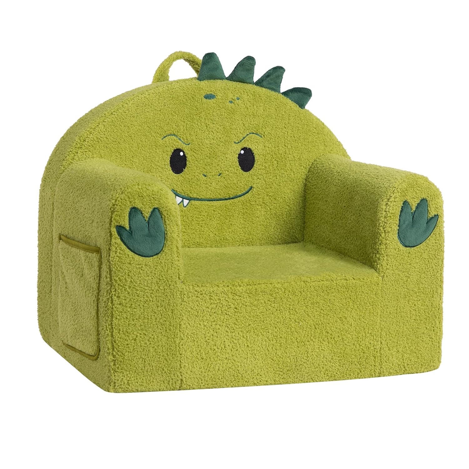 ALIMORDEN Animal Series Kid's Chair, Ultra-Soft Comfy Foam Filled Toddler Sofa Chair, Cute Animal-Shaped Design Toddler Couch, Lightweight Birthday for Baby Boys & Girls (Dinosaur)