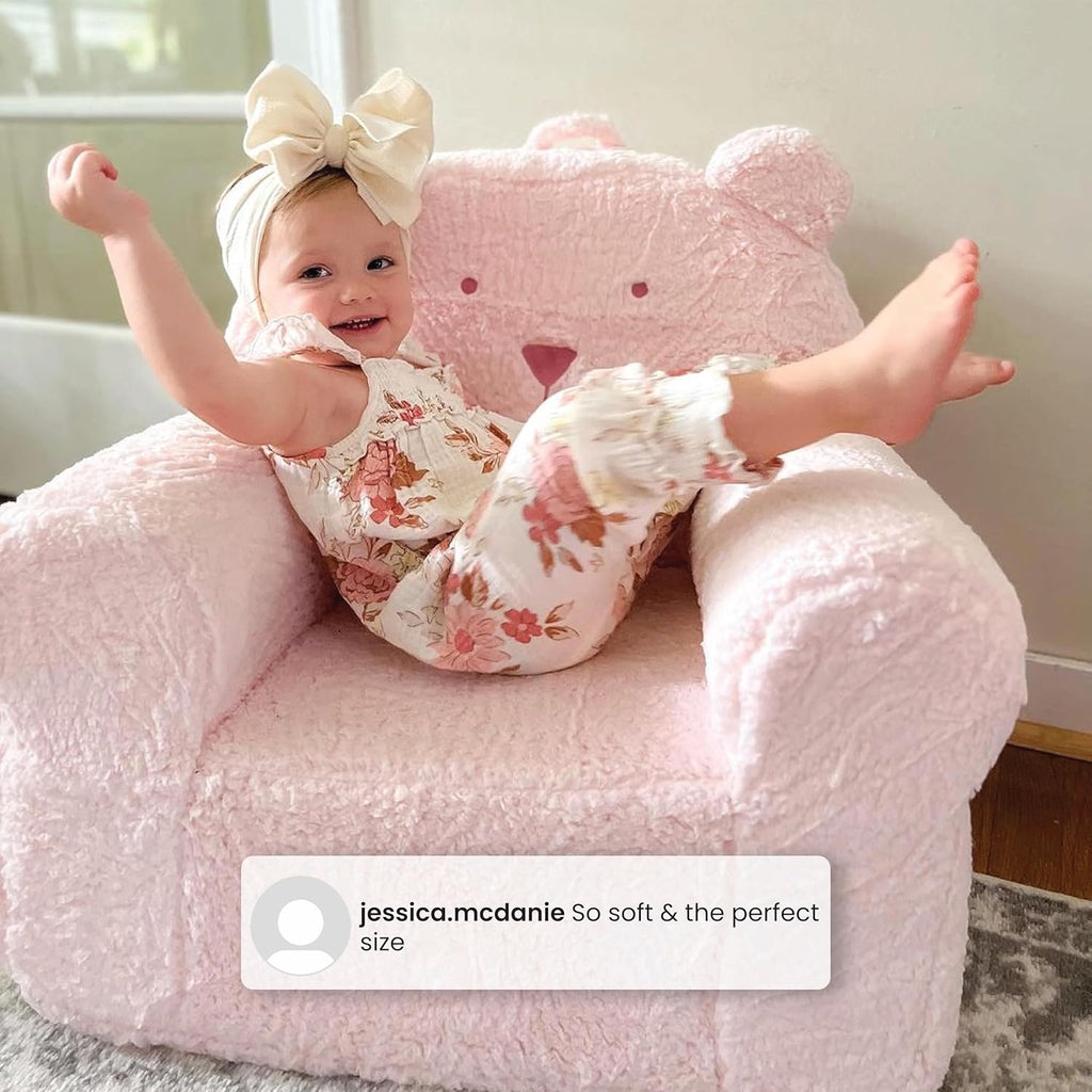 Delta Children babyGap Sherpa Bear Chair - Greenguard Gold Certified, Sage