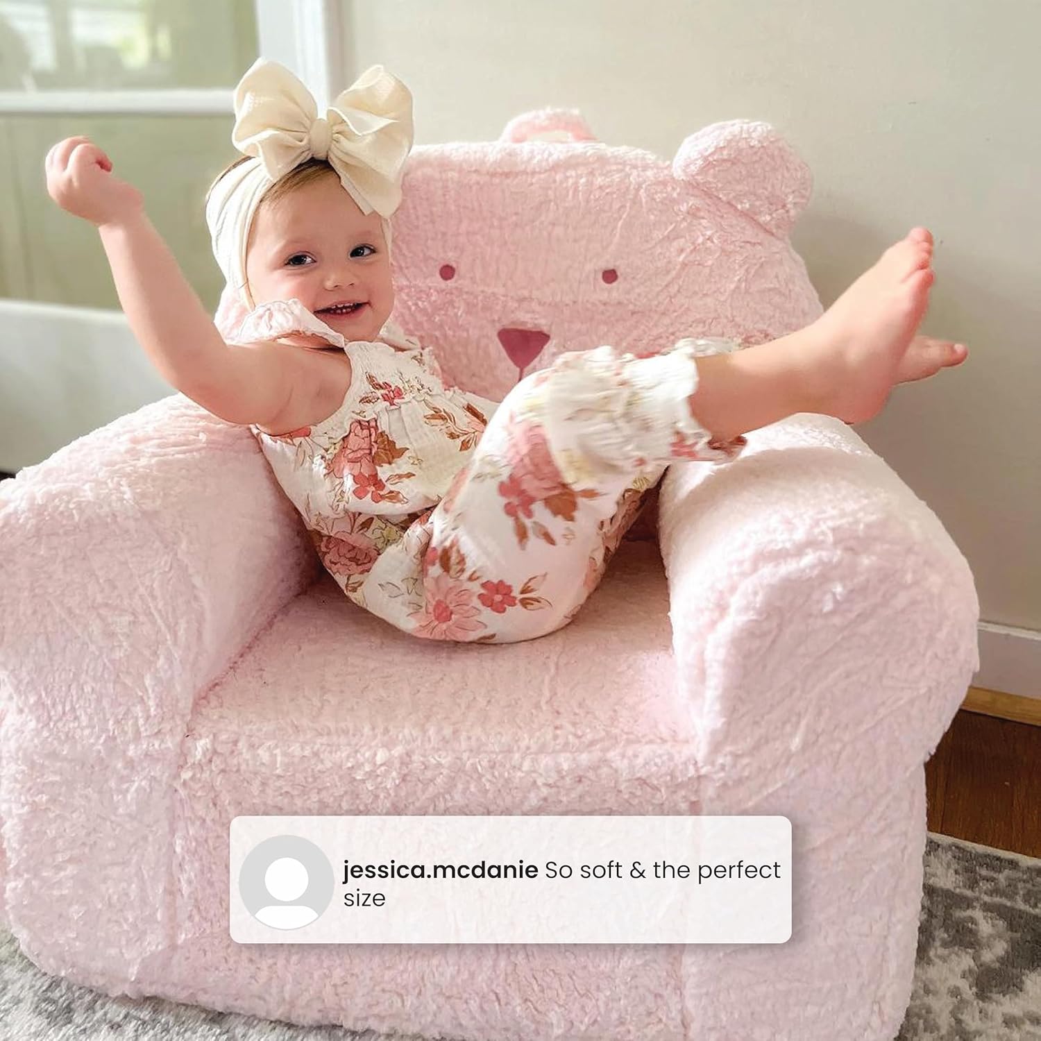 Delta Children babyGap Sherpa Bear Chair - Greenguard Gold Certified, Sage