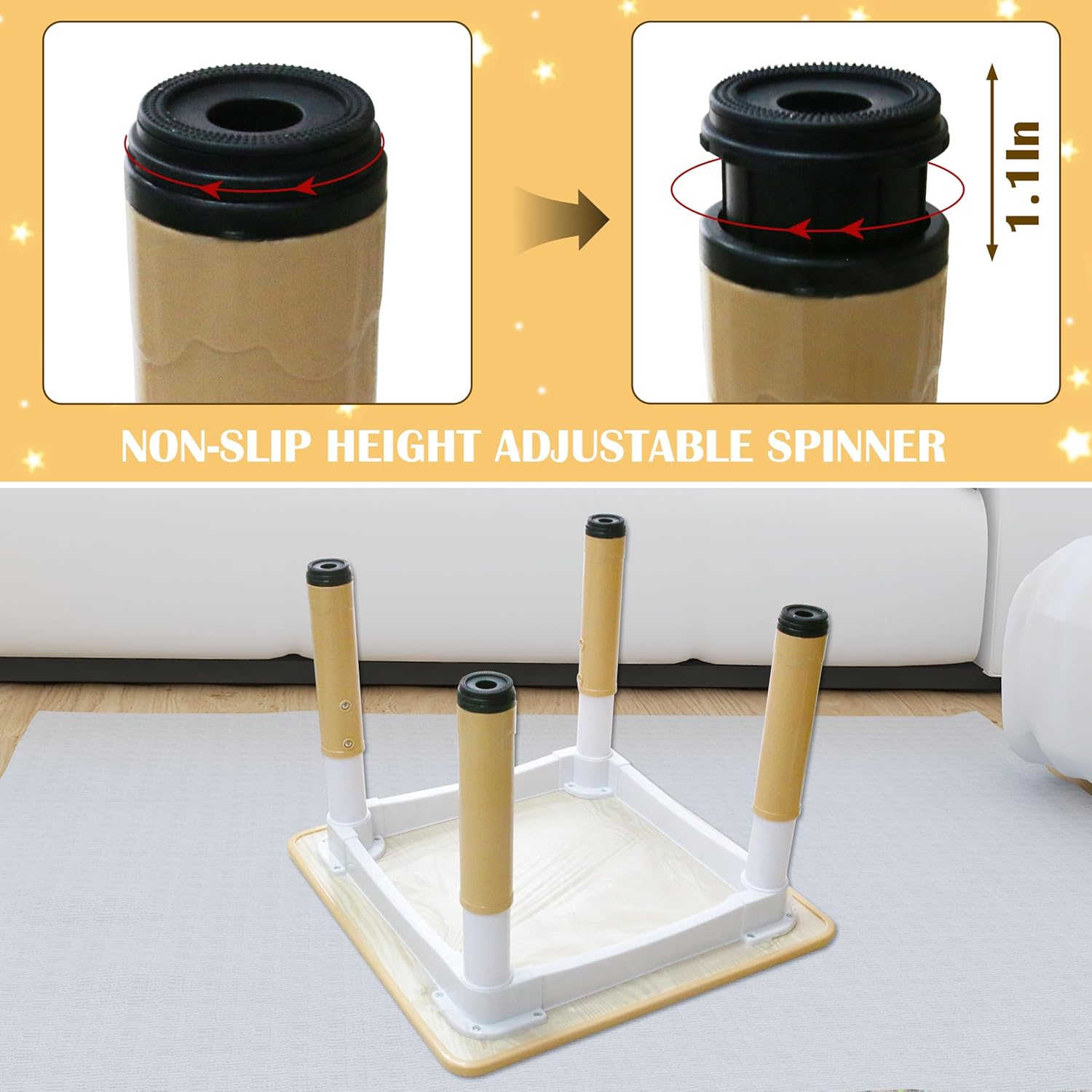 Kids Table and 2 Chairs Set with Graffiti Desktop, Toddler Furniture Set, Non-Slip Table Children Study Desk, Dining Table, Height Adjustable Desk, Painting Desktop for Kids (23.6x23.6Inch)