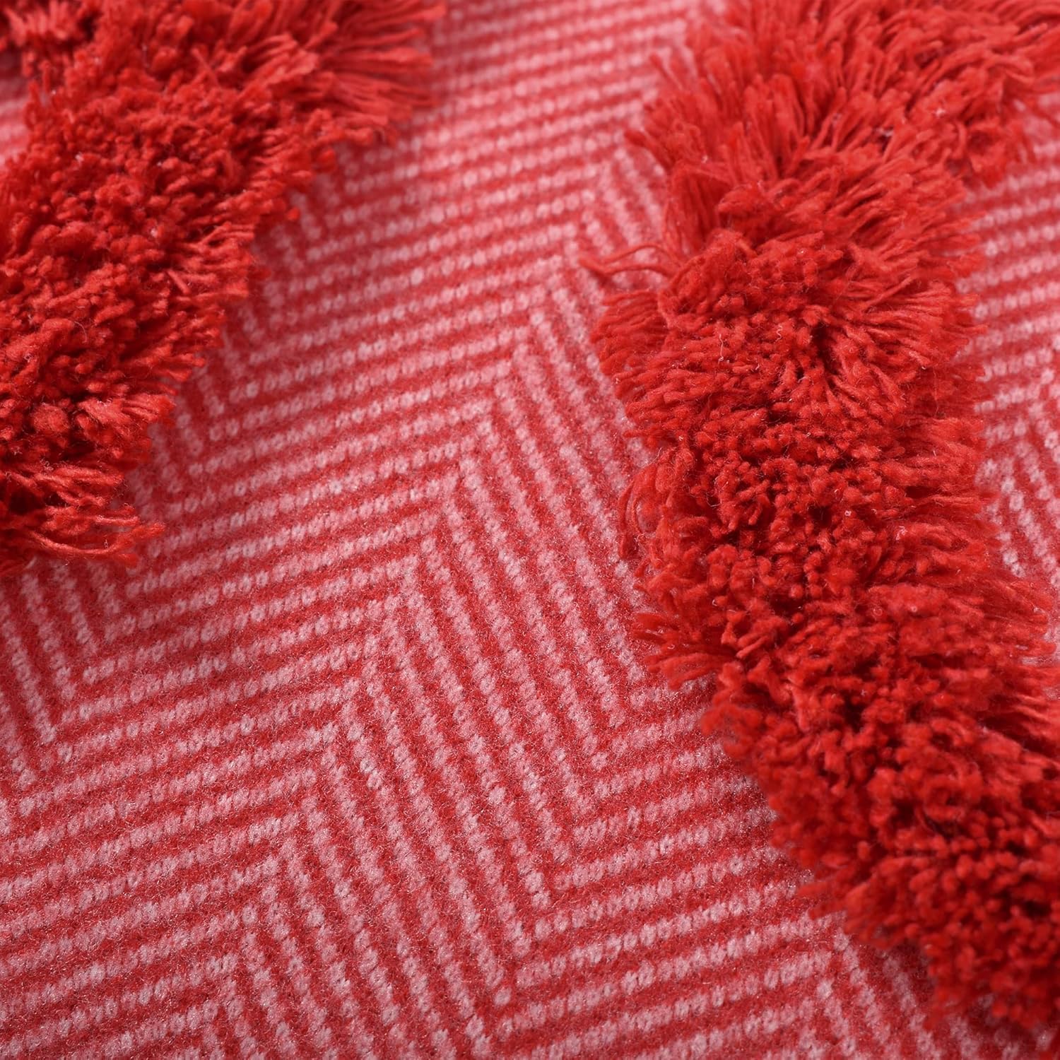 HOHOHO Red Christmas Pillow Covers Christmas Decorations Rectangle Lumbar Waist Throw Pillow Covers for Couch Sofa Bed Living Room 12X24 Inches